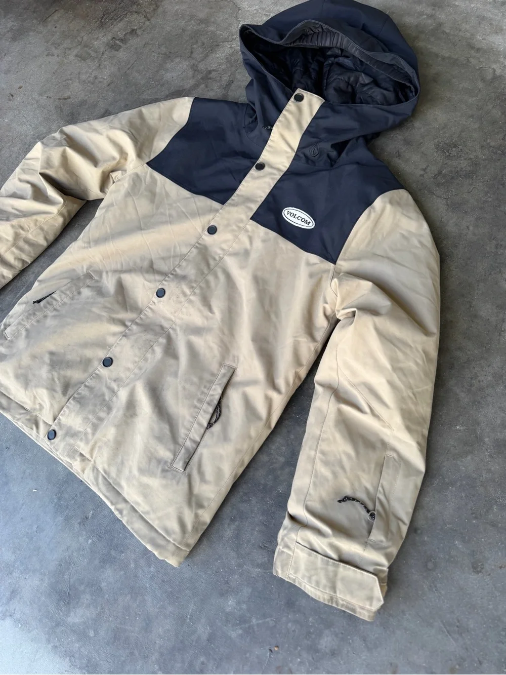 VOLCOM Stone.91 Insulated Snow Jacket Chestnut Brown Size Boys 10